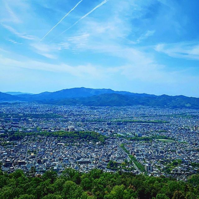 京都　街並みが一望できる大文字山