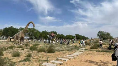 Lingwu Dinosaur Fossil Relic Site Hall