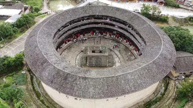 Yuchang Tulou - a view from the sky!