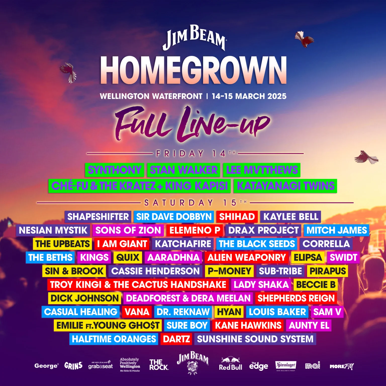 新西蘭惠靈頓 · Homegrown 音樂節 2025 | 惠靈頓