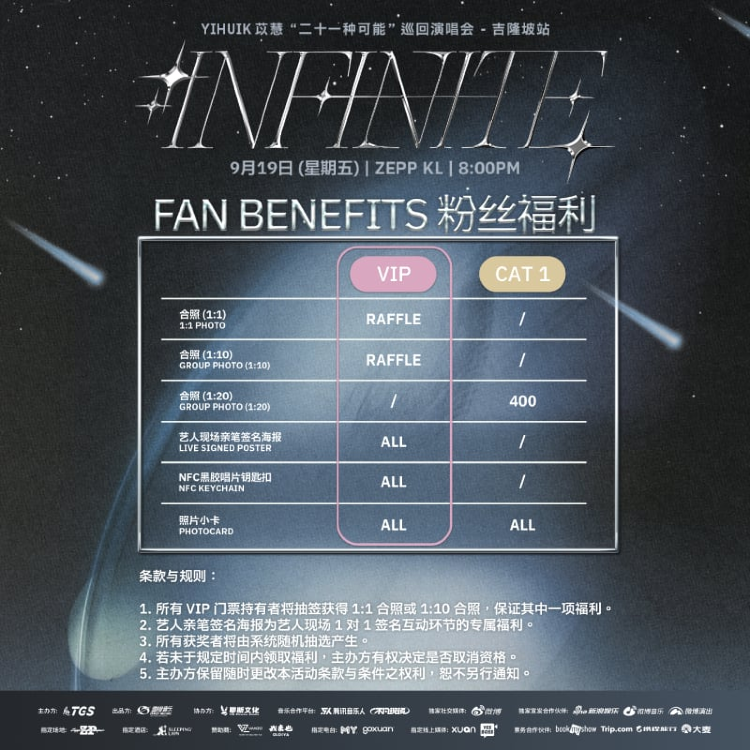 Kuala Lumpur | Yihuik ‘21 Possibilities' Live Tour in Kuala Lumpur | Official Merchandise Purchase Information