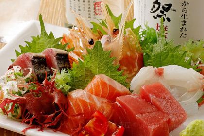 Sakana-to Oden-to Robatayaki Taishusakaba Asahidohrino Sakanano Tomo