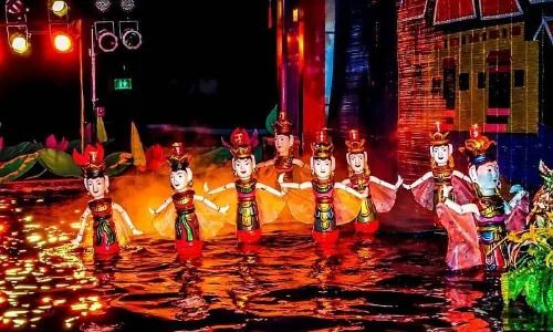 Golden Dragon Water Puppet