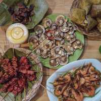 Bbq, grilled fish, scallops and all! 