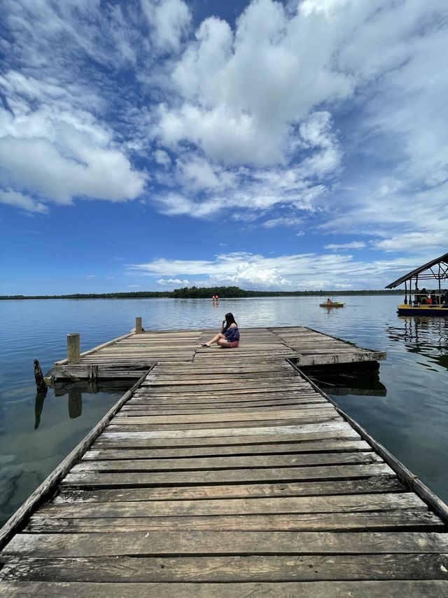Boating in the lake