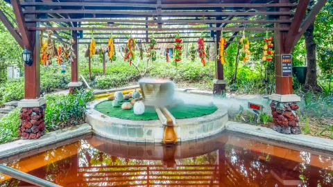 แช่น้ำพุร้อนที่หลงเหมิน attraction in หลงเหมิน