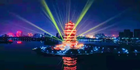 蒲湖風景區-黃河樓