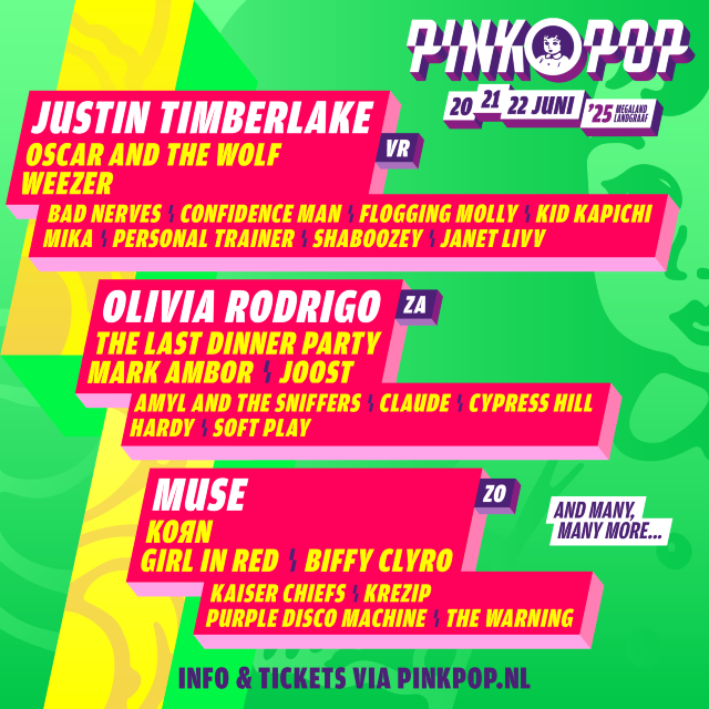 荷蘭蘭德赫拉夫 · Pinkpop 音樂節 2025 | Megaland