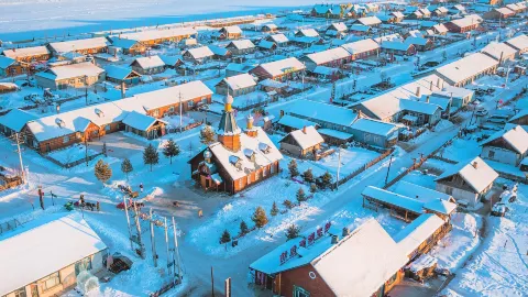 Beihong Village attraction in Mohe