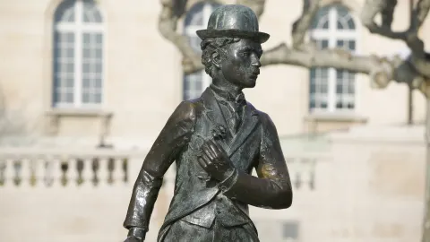 Statue Charlie Chaplin attraction in Canton of Vaud
