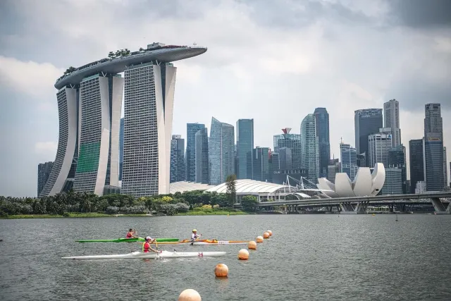 Kayaking on the Singapore River