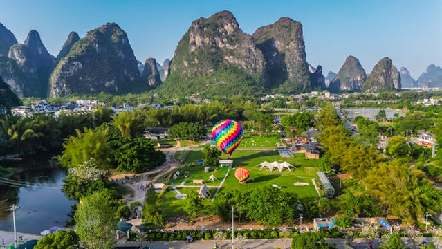 Hot Air Ballooning in Guilin