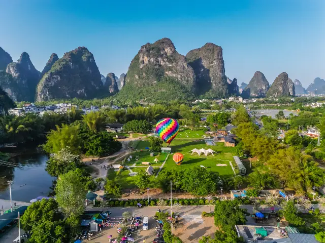 Hot air ballooning in Guilin