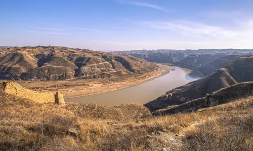 Yanchuan Yellow river Qiankun Bay Scenic Area
