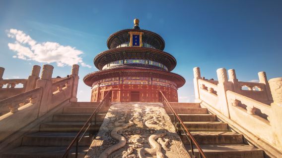 Temple of heaven + Tiananmen square + the palace museum 1-day tour [temple of heaven combo ticket/detailed guide explanation + wireless headset]