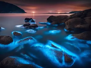 The Blue Tears phenomenon in Pingtan Island.