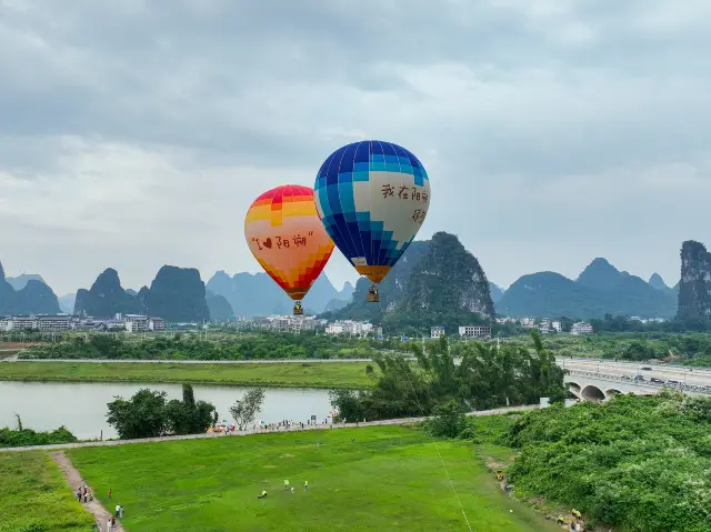 Hot air ballooning in Guilin