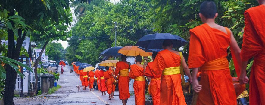 Alms Giving Ceremony in Luang Prabang