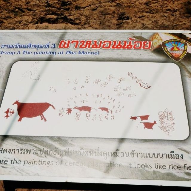 ภาพเขียนสีผาแต้ม จ.อุบลราชธานี
