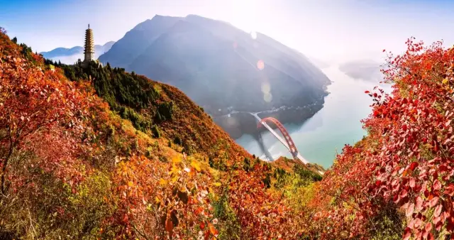 Fall Foliage Sightseeing in Wushan County