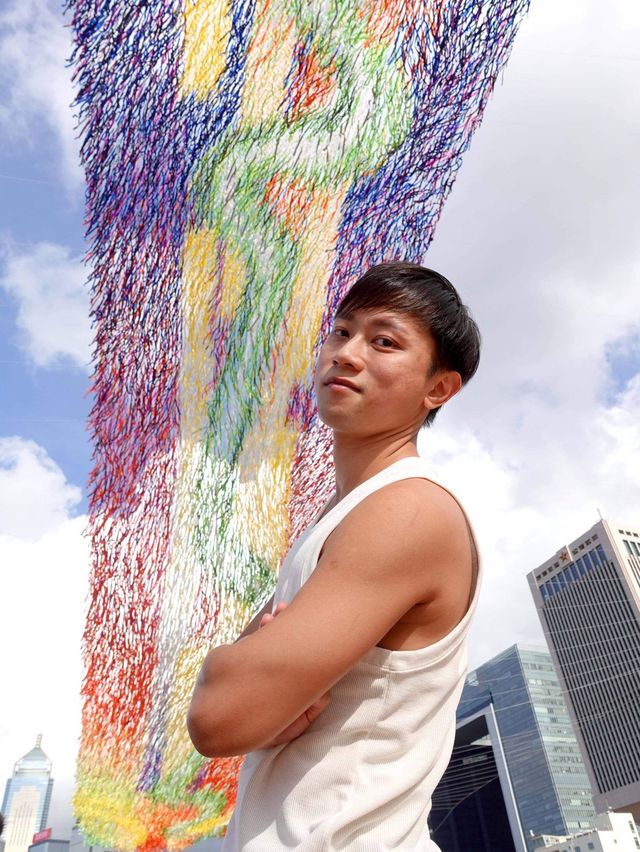 中環海濱裝置藝術 絲帶藝術打卡景點