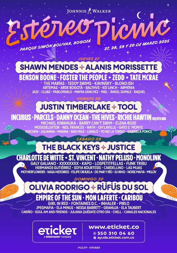 Estéreo Picnic 2025 Parque de Los Novios Tickets, Dates & Itineraries