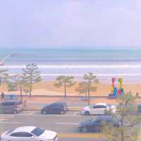 포항 영일대 바다 바라보기
