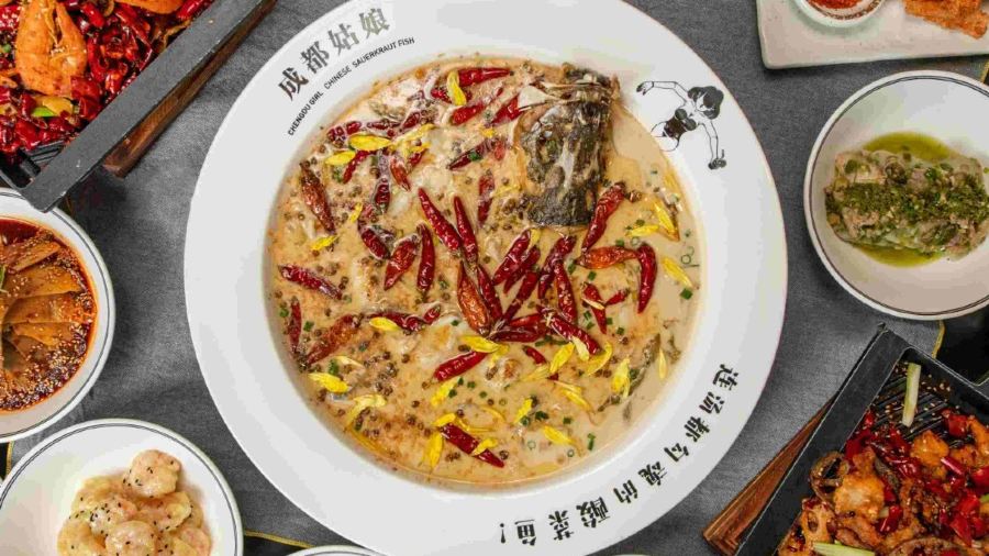 Chengdu Girl Chinese Sauerkraut Fish