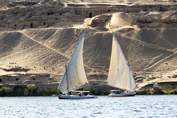 Milan to Aswan flight