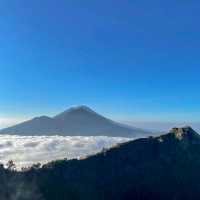 Beautiful sunrise from top of Mt. Batur 