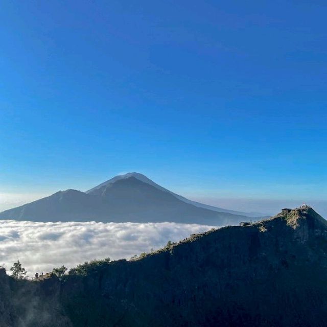 Beautiful sunrise from top of Mt. Batur 