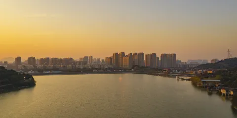 穴湖映梅