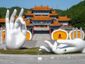 Lingquan Scenic Area the hometown of Guanyin in China