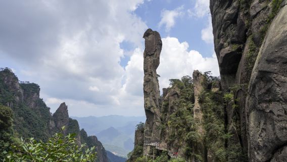 Giant Python Emerging from the Mountain