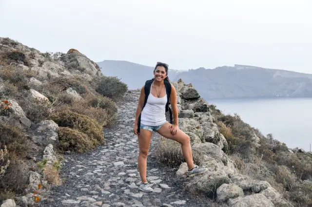 Hiking in Santorini