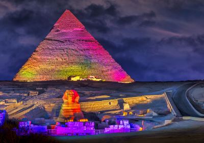 Pyramid light show