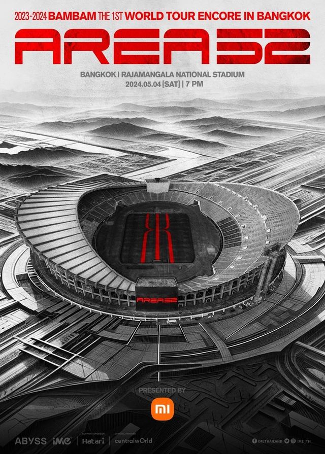 【泰國曼谷】BamBam《AREA 52》世界巡演 | 拉賈曼加拉體育場