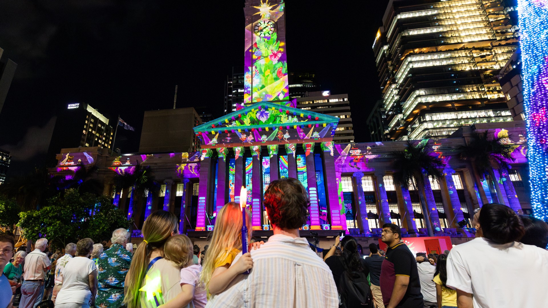 Brisbane City Hall Christmas Light Show | Brisbane