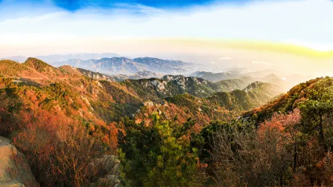 Mengshan National Forest Park attraction in Linyi