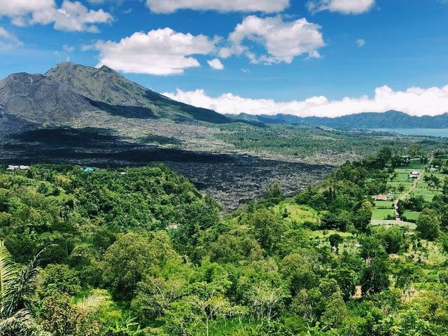Hiking to an Indonesian mountain