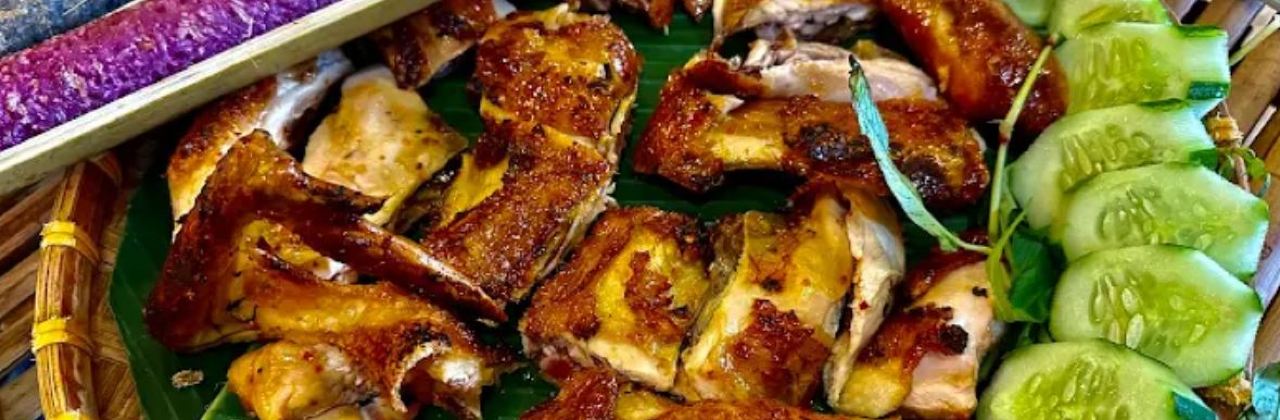 GÀ NƯỚNG CƠM LAM ĐÀ LẠT LỬA HỒNG