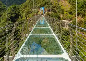觀瀑水景玻璃天橋