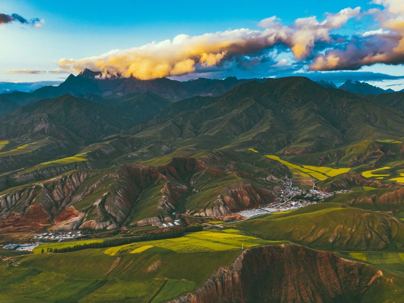 The Qilian Mountain Scenic Area