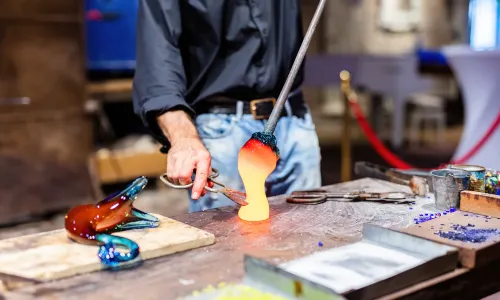 Glass making in Venice
