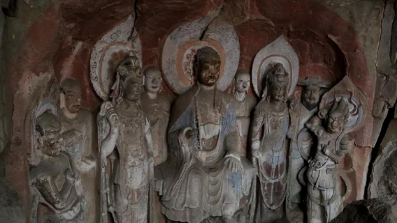 Wolong Mountain Qianfo Yan Caves