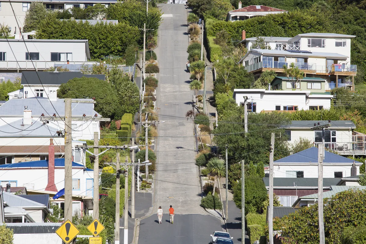 Baldwin Street - The Steepest Street in the World