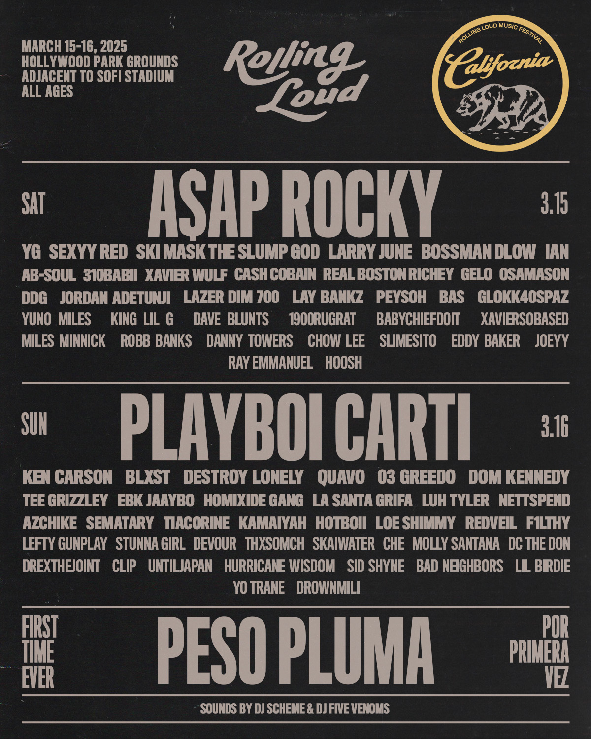美國洛杉磯 · Rolling Loud California 音樂節 2025 | Hollywood Park