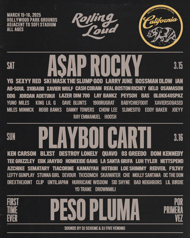 美國洛杉磯 · Rolling Loud California 音樂節 2025 | Hollywood Park