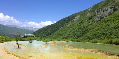 黃龍風景名勝區一日遊包車純玩可九黃機場/黃龍高鐵站/九寨出發