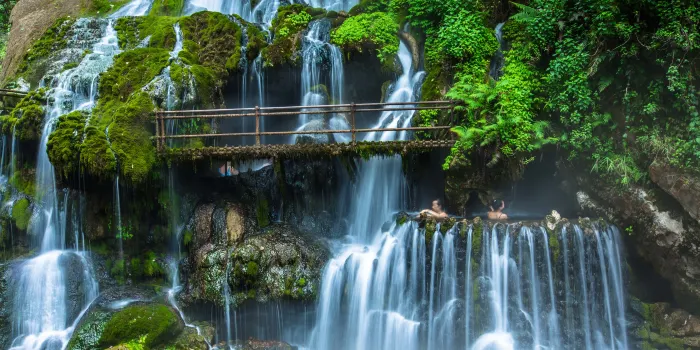 Luoji Ninety-Nine Miles Hot Spring Waterfall Scenic Area image 0
